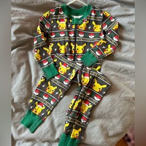 Hanna Andersson Christmas pjs (picachoo) 3t